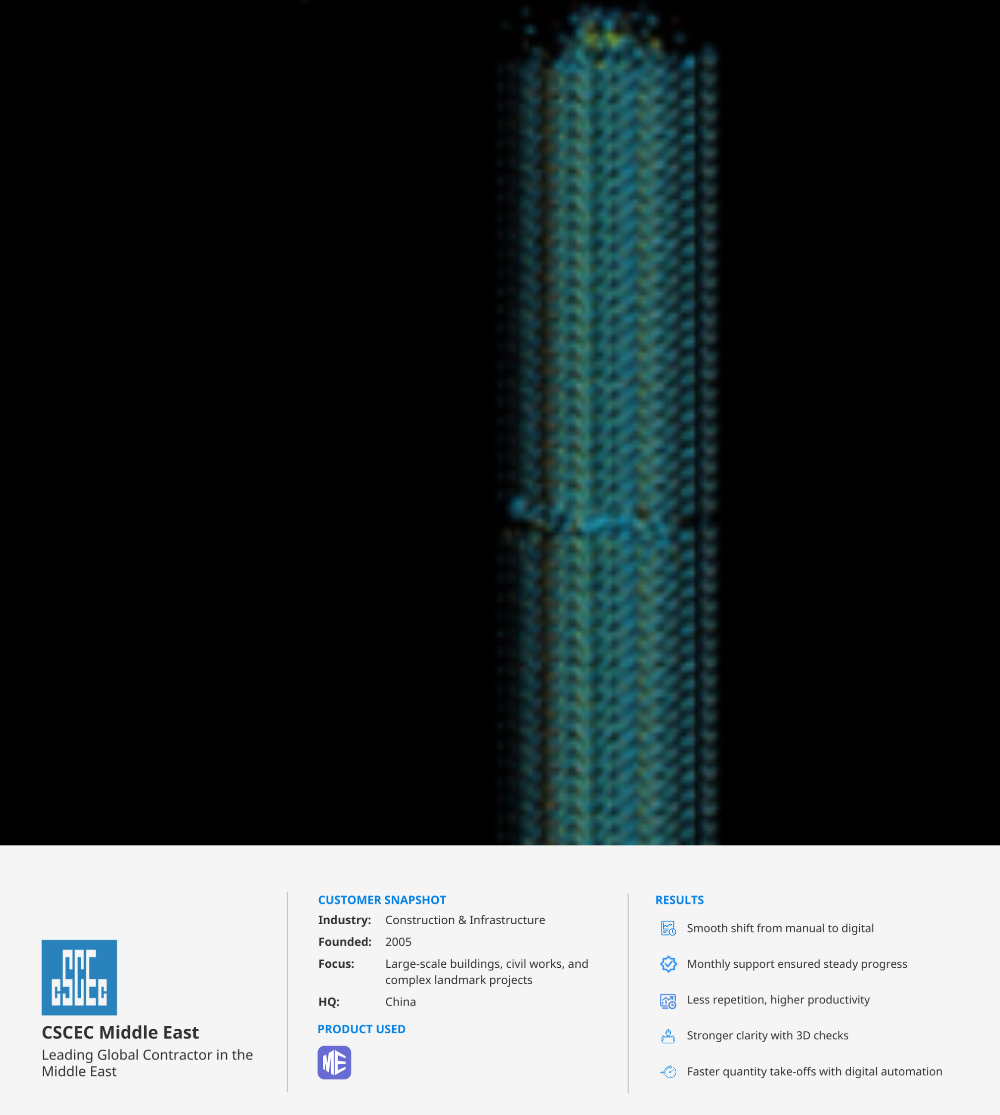 CSCEC Middle East Accelerates Digital Take-Off for Montiva Tower, Dubai with Cubicost TME